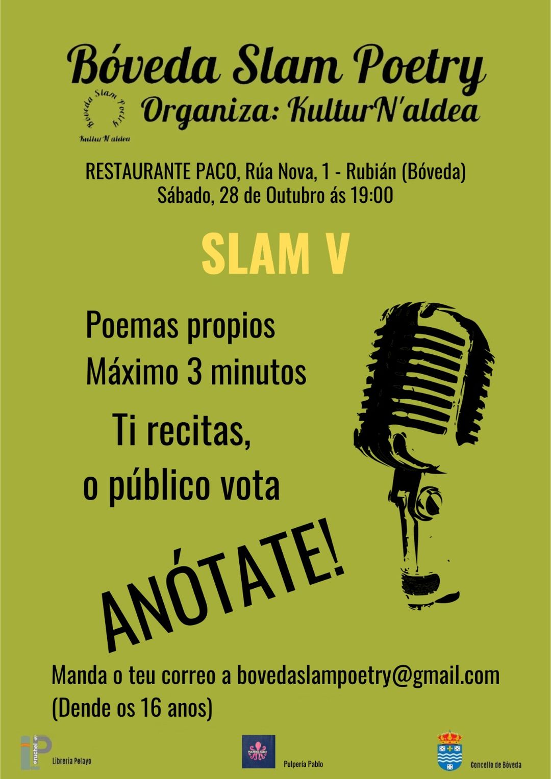 CARTEL do V Encontro SLAM POETRY