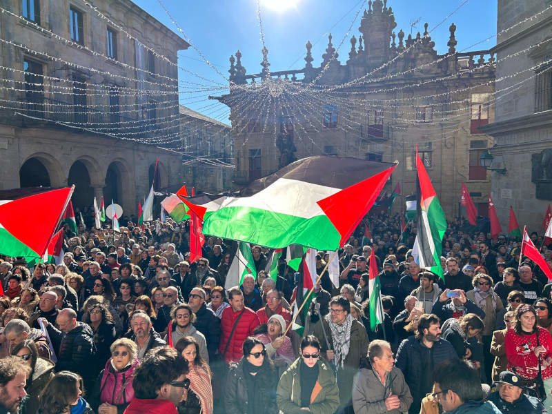 concentración en santiago stop xenocidio palestino